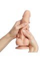 Realistyczne Dildo Z Przyssawką, Twardym Wnętrzem I Ruszającą Się Skórą Sliding Skin Realistic Dildo Flesh M Strap-on-me