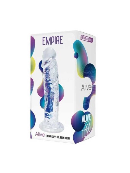 Przezroczyste Dildo 19,3 Cm Empire Jelly Dildo Clear Alive