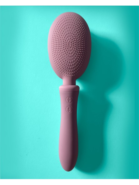 Vibraliss wibrująca szczotka do włosów Vibrating Brush Rose Pudre