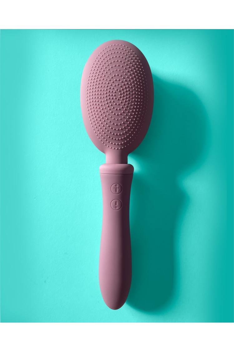 Vibraliss wibrująca szczotka do włosów Vibrating Brush Rose Pudre