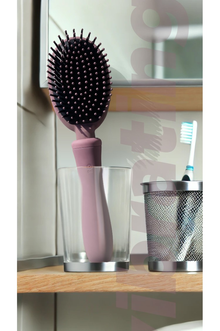 Vibraliss wibrująca szczotka do włosów Vibrating Brush Rose Pudre