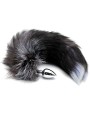 Korek Analny Lisi Ogon Black & White Fox Tail L Alive