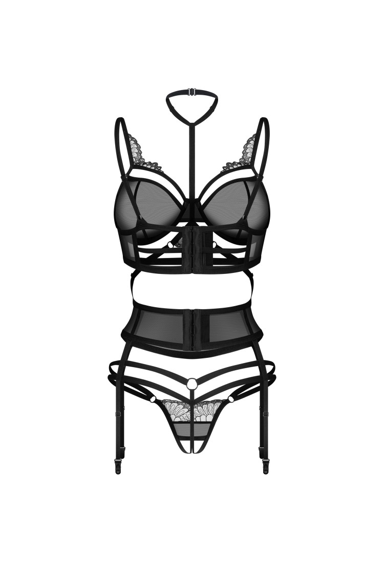 Komplet 3-Częściowy Premisis Black S/M Premium Obsessive