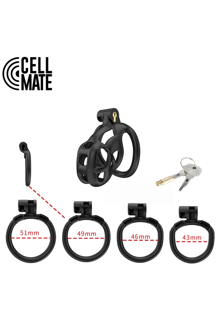 Pas cnoty Guardian Chastity Cage Black Size 1 CELLMATE