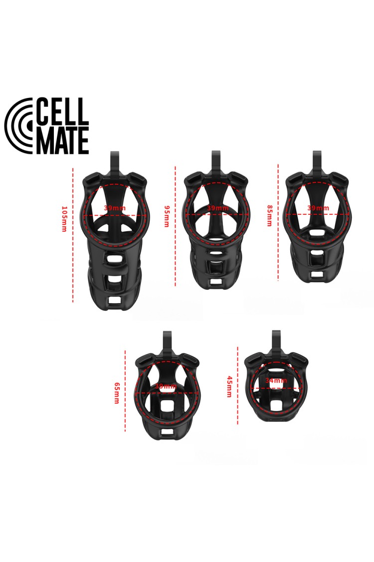 Pas cnoty Guardian Chastity Cage Black Size 1 CELLMATE