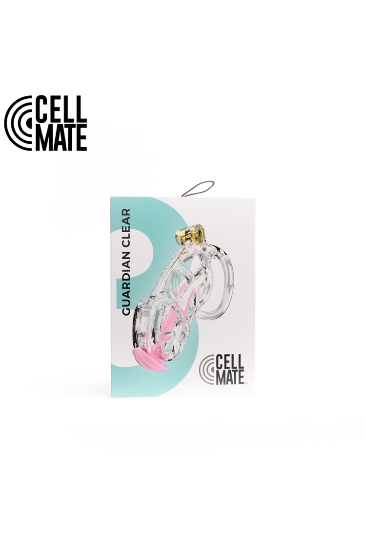 Pas cnoty Guardian Chastity Cage Clear Size 3 CELLMATE