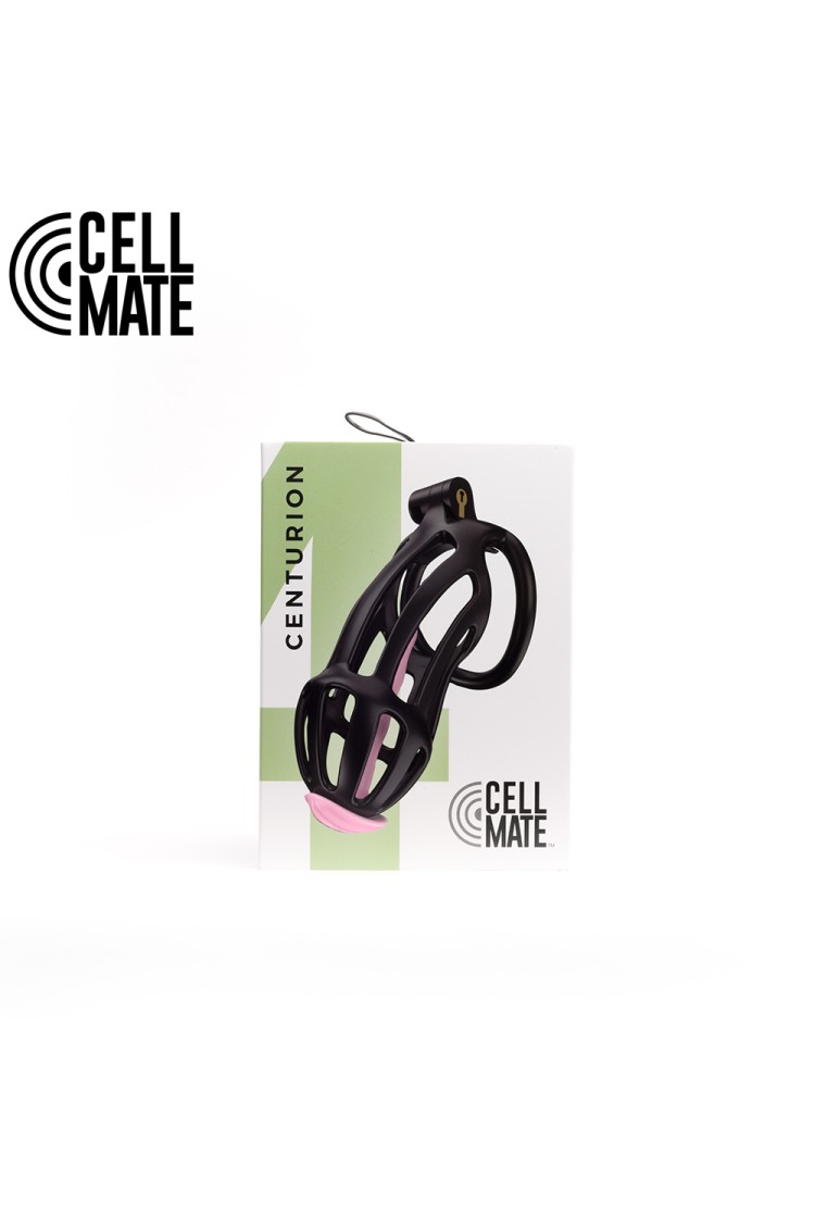 Pas cnoty Centurion Chastity Cage Black Size 4 CELLMATE