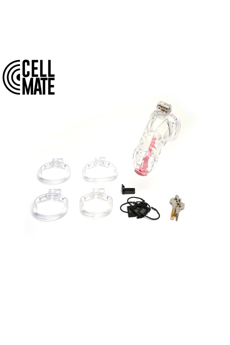 Pas cnoty Guardian Chastity Cage Clear Size 3 CELLMATE