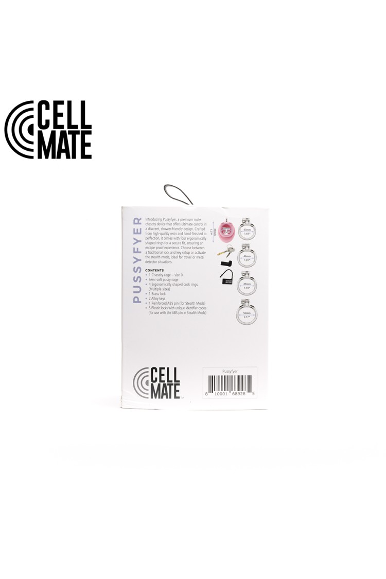Pas cnoty Pussyfyer Chastity Cage Pink CELLMATE