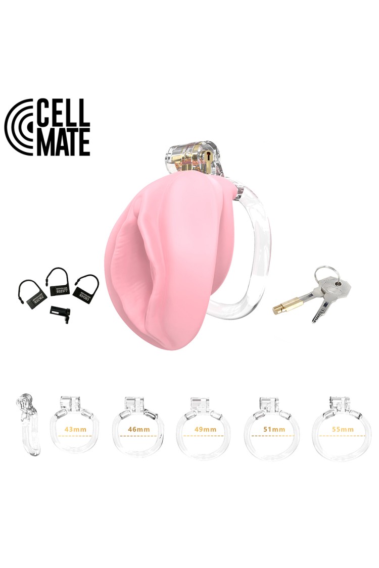 Pas cnoty Pussyfyer Chastity Cage Pink CELLMATE