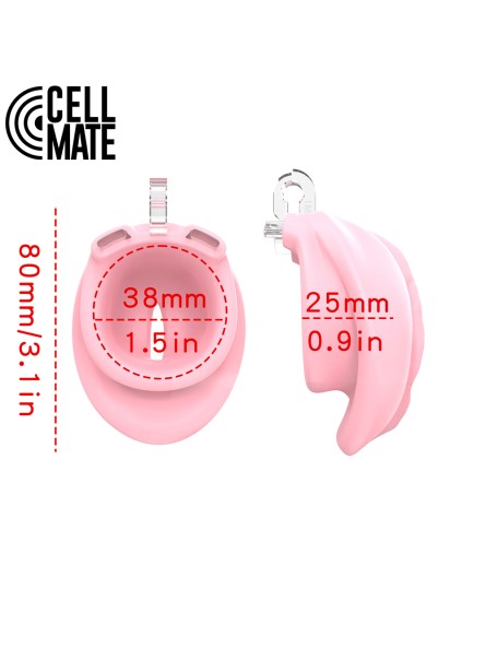 Pas cnoty Pussyfyer Chastity Cage Pink CELLMATE