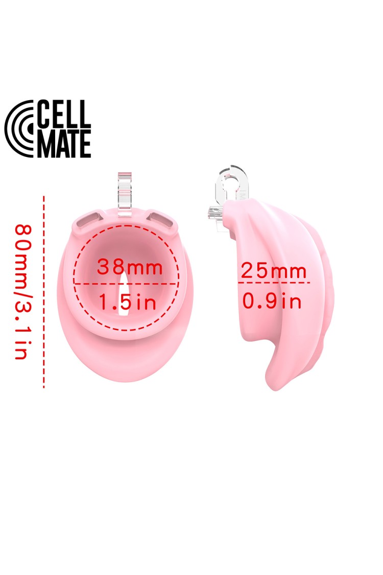 Pas cnoty Pussyfyer Chastity Cage Pink CELLMATE
