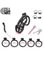 Pas cnoty Centurion Chastity Cage Black Size 4 CELLMATE