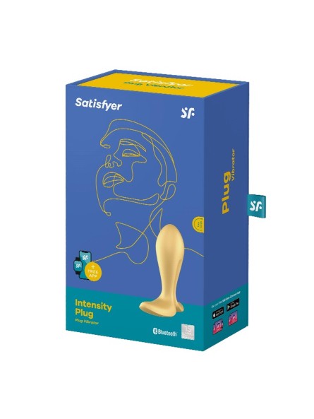 Wibrujący korek analny Intensity Plug gold Satisfyer