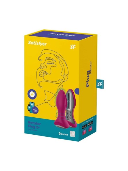 Rotacyjny korek analny Rotator Plug 2 Connect App Violet Satisfyer