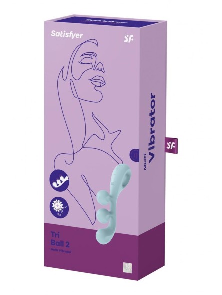 Potrójny wibrator Tri Ball 2 light blue Satisfyer