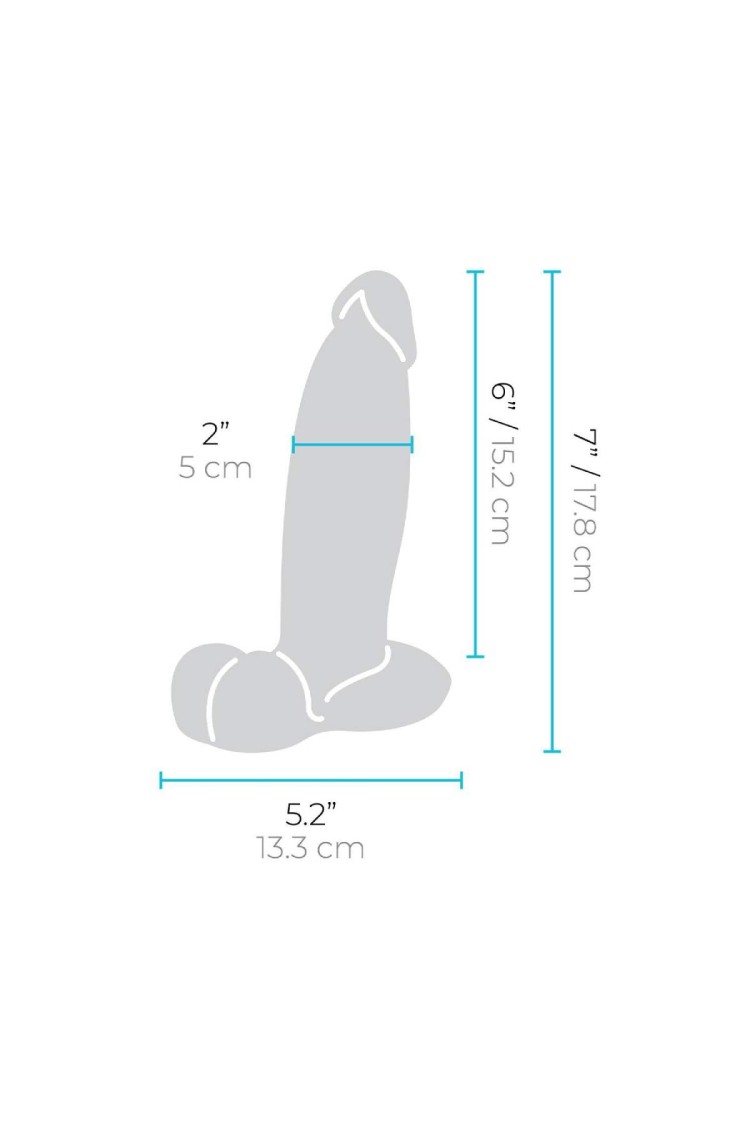 Dildo 17,8 cm Slipskin 7 Inch Girthy B-Vibe