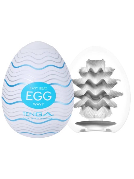 Masturbator jednorazowy Egg Wavy Tenga
