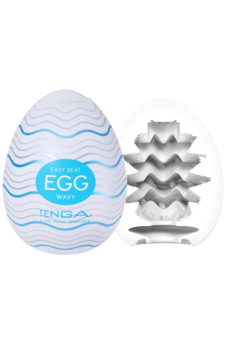 Masturbator jednorazowy Egg Wavy Tenga