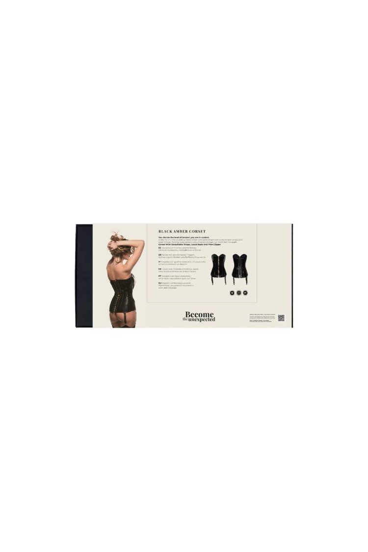 Gorset Black Amber Corset Black S Guilty Pleasure