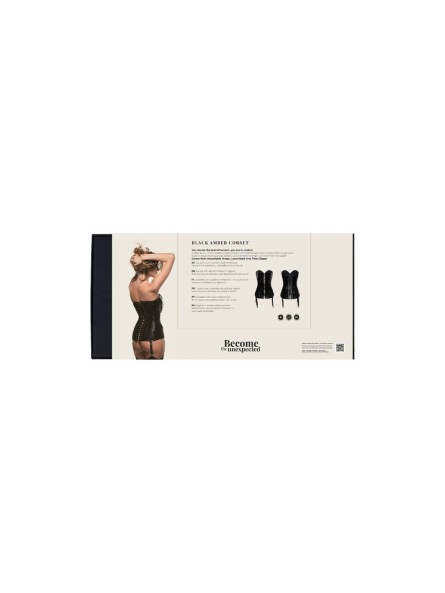 Gorset Black Amber Corset Black M Guilty Pleasure