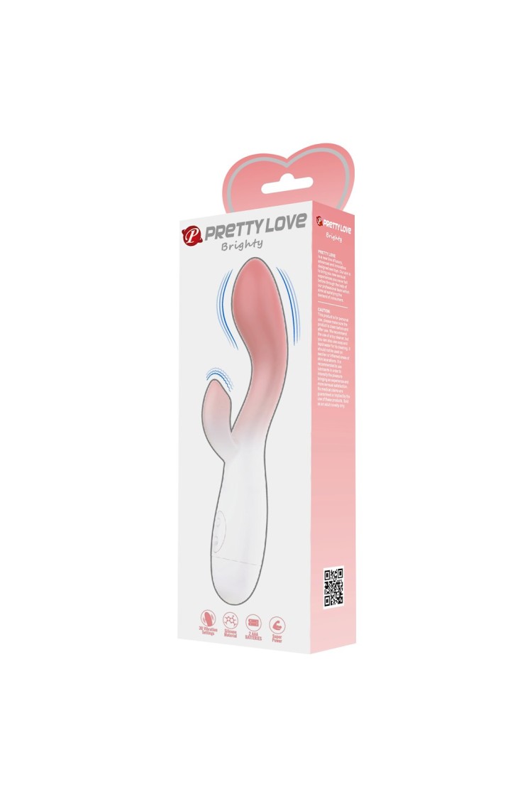 WIBRATOR PRETTY LOVE BRIGHTY WHITE-PINK
