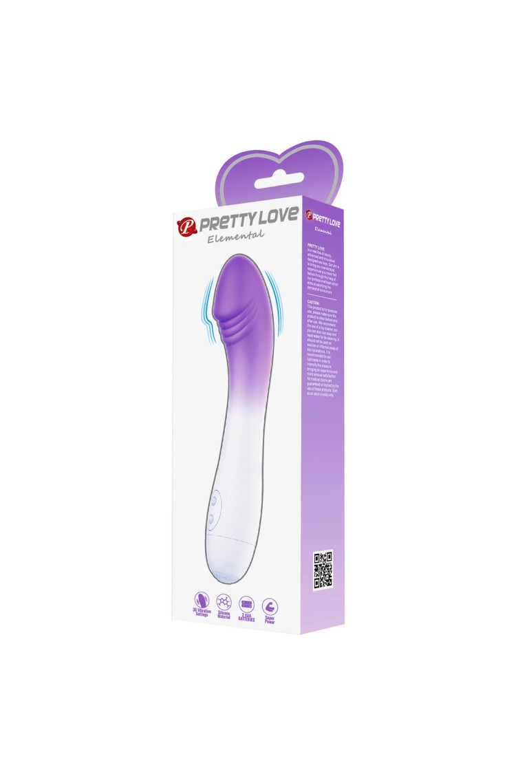 WIBRATOR PRETTY LOVE ELEMENTAL WHITE-PURPLE