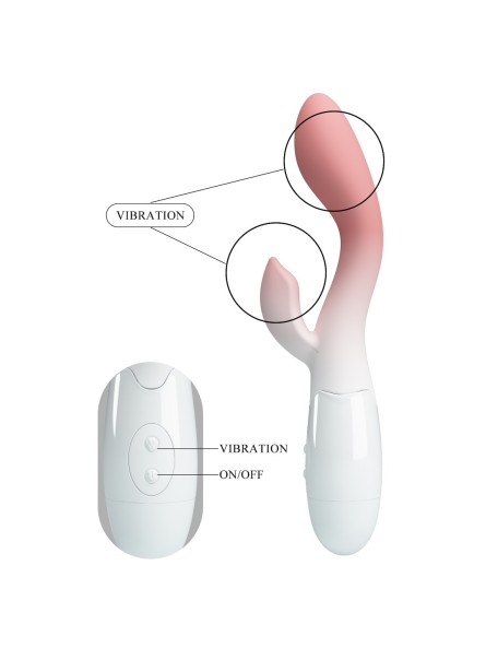 WIBRATOR PRETTY LOVE BRIGHTY WHITE-PINK