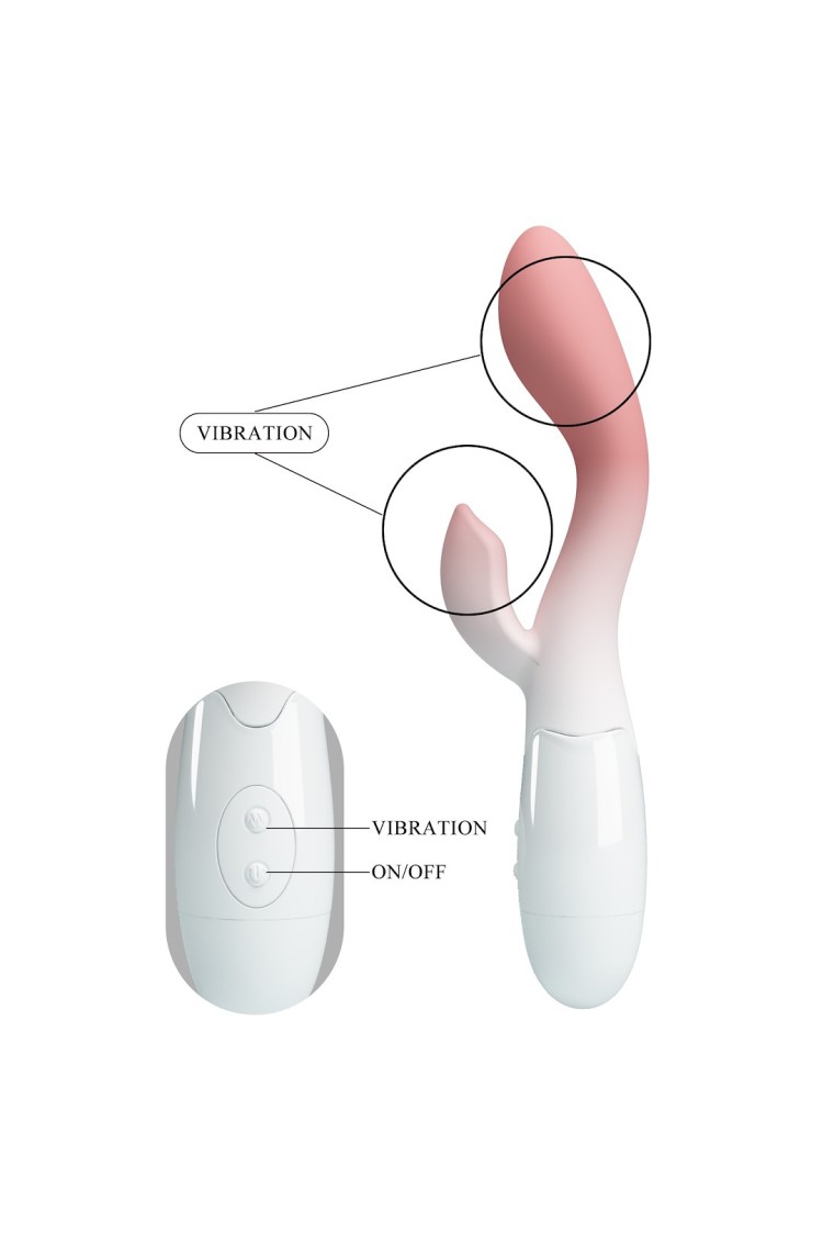 WIBRATOR PRETTY LOVE BRIGHTY WHITE-PINK