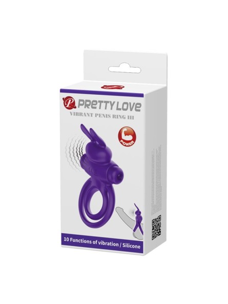 PIERŚCIEŃ PRETTY LOVE - VIBRANT PENIS RING 3