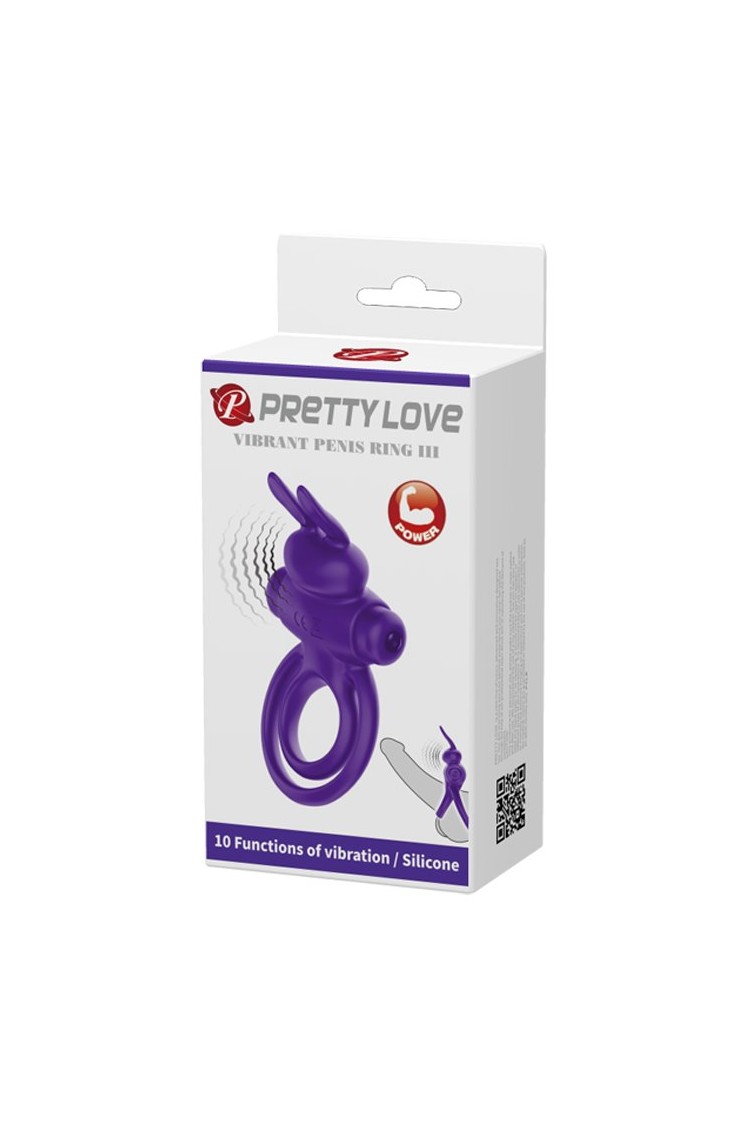 PIERŚCIEŃ PRETTY LOVE - VIBRANT PENIS RING 3