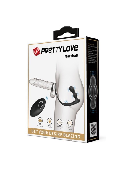MASAŻER PROSTATY PRETTY LOVE VIBRATION PENIS SLEEVE VI