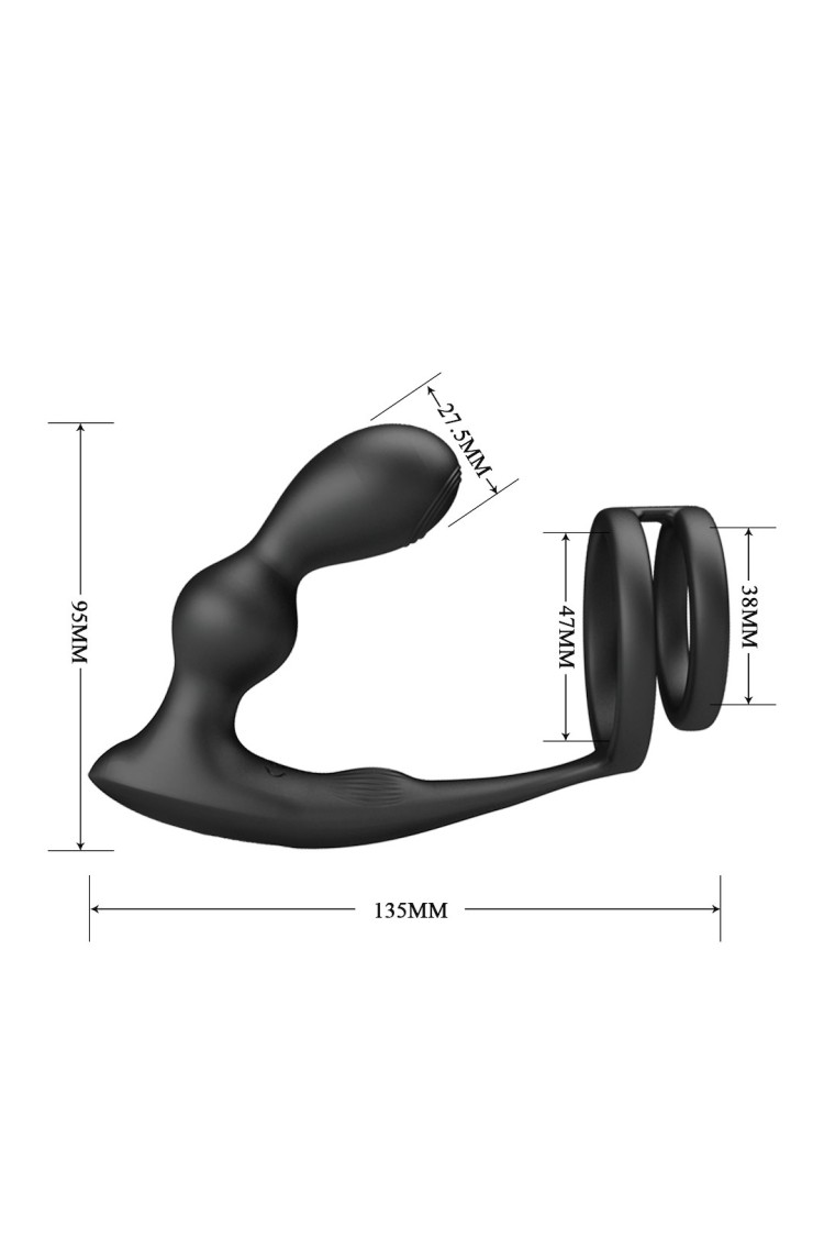MASAŻER PROSTATY PRETTY LOVE VIBRATION PENIS SLEEVE VI