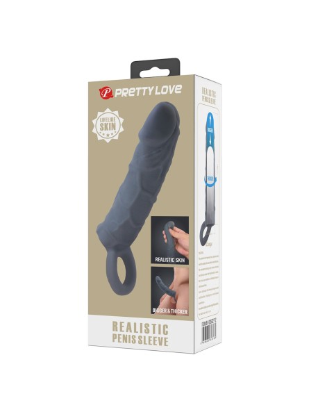 NAKŁADKA PRETTY LOVE REALISTIC PENIS SLEEVE