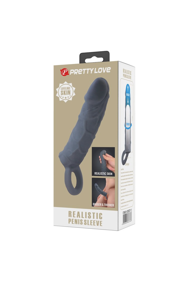 NAKŁADKA PRETTY LOVE REALISTIC PENIS SLEEVE