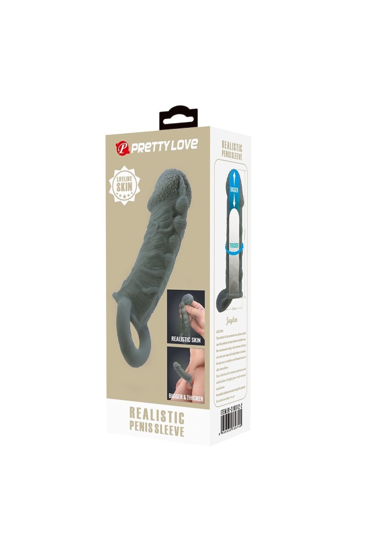 NAKŁADKA PRETTY LOVE REALISTIC PENIS SLEEVE