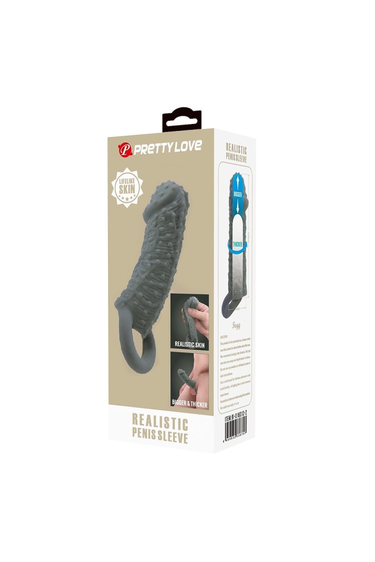 NAKŁADKA PRETTY LOVE REALISTIC PENIS SLEEVE