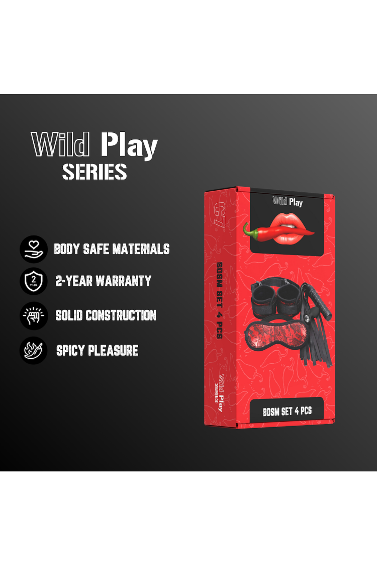 ZESTAW BDSM 4 PRODUKTÓW EROSPACE WILD PLAY C7