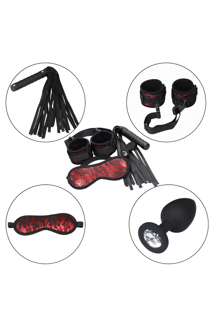 ZESTAW BDSM 4 PRODUKTÓW EROSPACE WILD PLAY C7