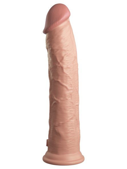 Miękkie silikonowe dildo z twardszym rdzeniem King Cock 11 Inch Dual Density Silicone Cock Light