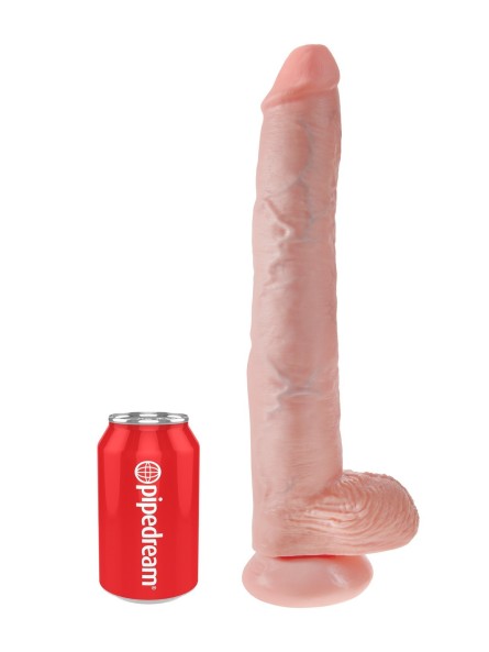 King Cock 14" Cock with Balls Flesh