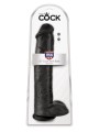 King Cock 15" Cock with Balls Black