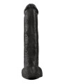 King Cock 15" Cock with Balls Black
