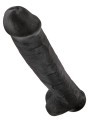 King Cock 15" Cock with Balls Black